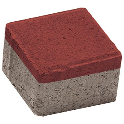 Плитка тротуарная Старый город 60 мм красный