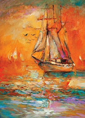 Картина Яхта акварель Posterclub 