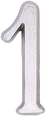 Цифра 1 латунь нікель 50 мм Larvij LNB5 BLN #1