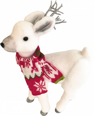 Декоративна фігура Олень у шарфику зеленому JMF17422 37 см