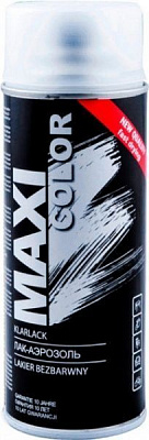 Лак Maxi Color аэрозольный MX0006 бесцветный мат 400 мл