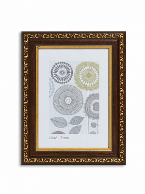 Рамка для фото Velista 30M-1198Nv 13х18 см коричневый с золотистым