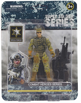 Набор игрушек Super soldier Солдатик в ассортименте Спецназ США мультикам MSP1208100 