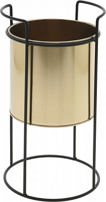 Кашпо круглый золото (QD1000790) 