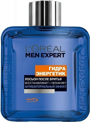 Лосьон после бритья L'Oreal Paris Men Expert Гидра энергетик Антибактериальный эффект 100 мл