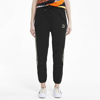 Брюки Puma Classics Graphics Track Pant 59773551 р. XS черный