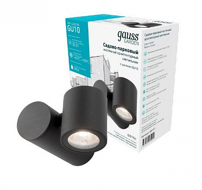 Світильник вуличний настінний Gauss Sonata GU10 35 Вт IP54 антрацит GD151