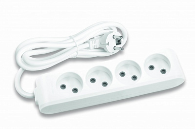 Удлинитель Panasonic без заземления 4 гн. серый 5 м 480800096 