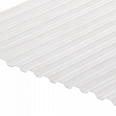 Гофрований монолітний полікарбонат Rodeca 2000х900х0,5 мм прозорий