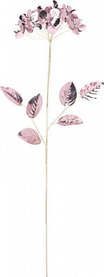 Веточка декоративная розовая 10х8х69 см 
