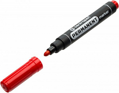 Маркер перманентний Centropen 2.5 мм 8566 червоний