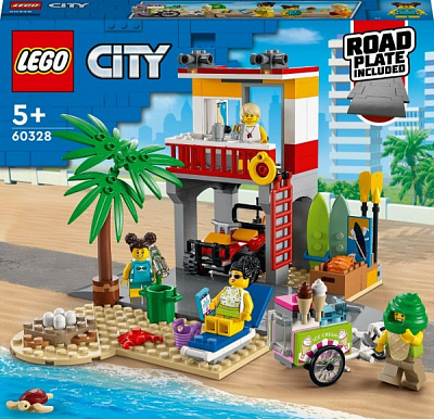 Конструктор LEGO City Рятувальний пост на пляжі 60328