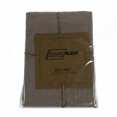 Наволочка Muslin Сoffee 50х70 70x50 см кавовий SoundSleep