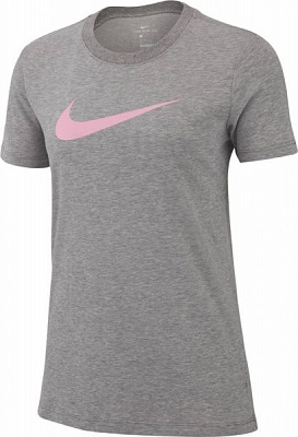Футболка Nike W NK DRY TEE DFC CREW AQ3212-091 S серый