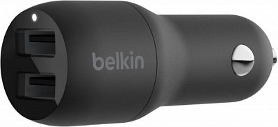 Автомобильное зарядное устройство Belkin Car Charger 24W Dual USB-A black