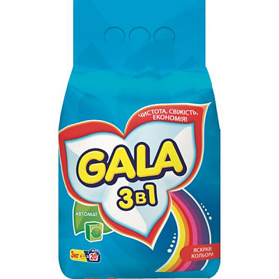 Пральний порошок Gala Color 3 кг