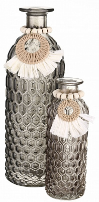 Набор ваз HOFF Boho Bliss 2 шт 4270 серый/янтарный 