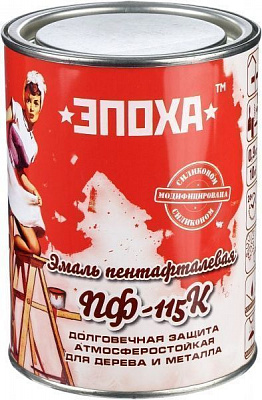 Эмаль ЭПОХА пентафталевая ПФ-115К голубой глянец 0,7л 0,9кг