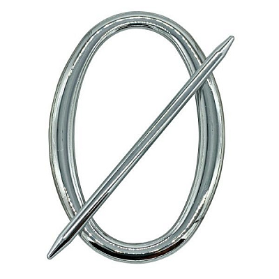 Декор Овал 180х125 мм серебро глянец D0001-2 MISLT