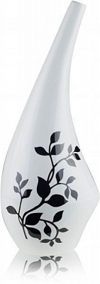 Ваза керамическая белая 2107 39х16 см Eterna