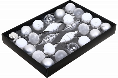 Набор елочных шаров 24IPC-46 25 шт./уп.