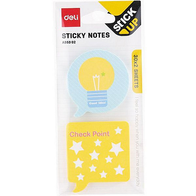 Блоки бумажные самоклеящиеся EA55302 микс 51х51 мм Deli