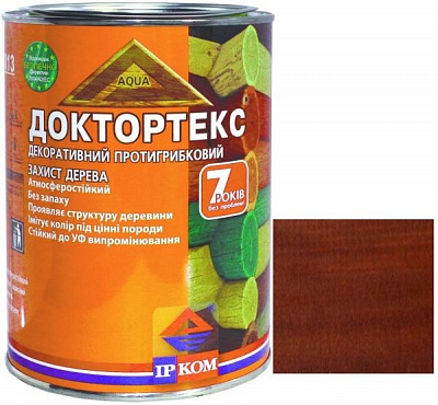 Лазурь ІРКОМ Доктортекс ИР-013 вишня шелковистый мат 0,8 л