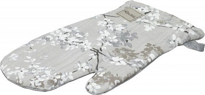 Прихватка-варежка Цветок серый 29x15 см серый La Nuit 