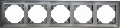 Рамка пятиместная Efapel LOGUS универсальная графит 90950 TIS