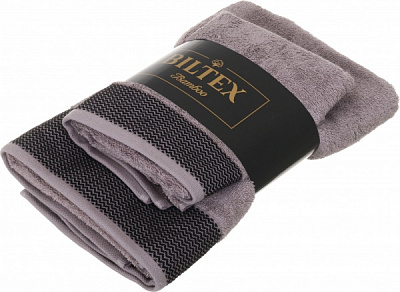 Набор полотенец махровых Bamboo 50х90, 70х140 2шт бежевый BILTEX 