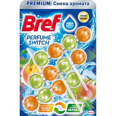 Блок з очисним засобом Bref Персик-Яблуко