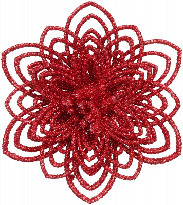 Квітка декоративна Shunda гвоздика 10 см червона