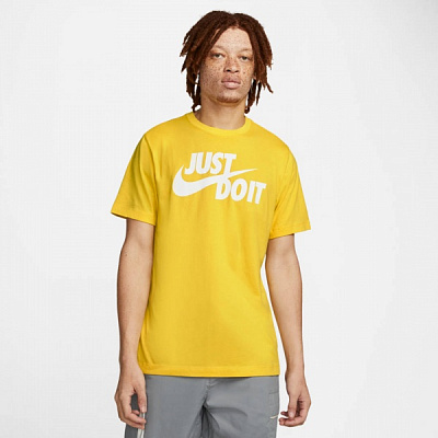 Футболка Nike M NSW TEE JUST DO IT SWOOSH AR5006-709 р.L жовтий