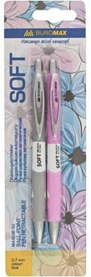 Набор ручек шариковых Buromax BM.8236 2 шт. Soft 