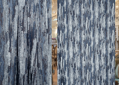 Тюль TC 3DX660-13 200х280 см синьо-сіра ТД Текстиль