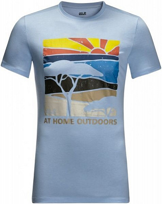 Футболка Jack Wolfskin SAVANNAH T M 1807001-1261 S блакитний