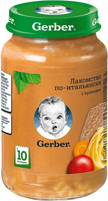Пюре Gerber Ласощі по-італійськи 190 г