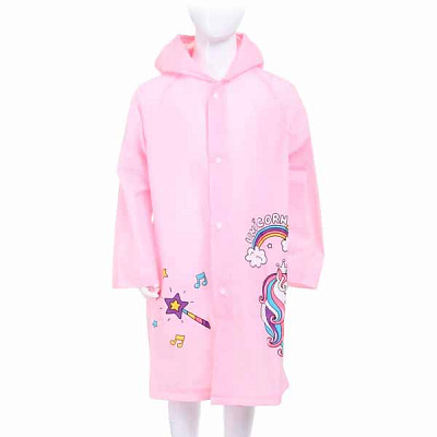 Дождевик для девочки Susino Единорожка р.130 розовый RP211 XXL (130-145)
