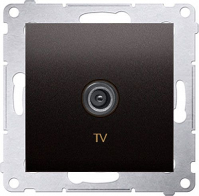 Розетка TV Simon Premium антрацит DAK1.01/48