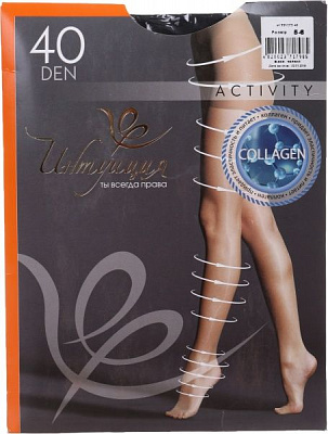 Колготки Інтуїція Activity 40 den Black р. 5-6 чорний 1 шт.