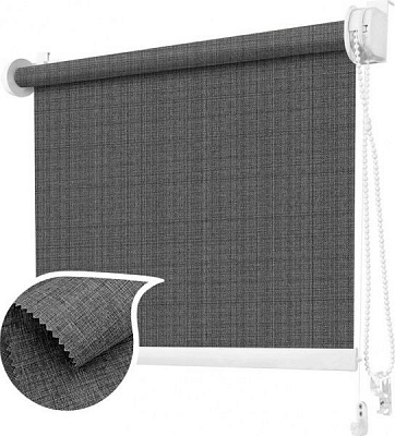 Ролета міні Rollotex струна Linen Look 6 68x215 см темно-сіра
