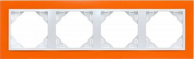 Рамка четырехместная Efapel ANIMATO Logus универсальная оранжевый 90940 TJG