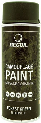 Краска маскировочная Recoil Зеленый лес 400 мл