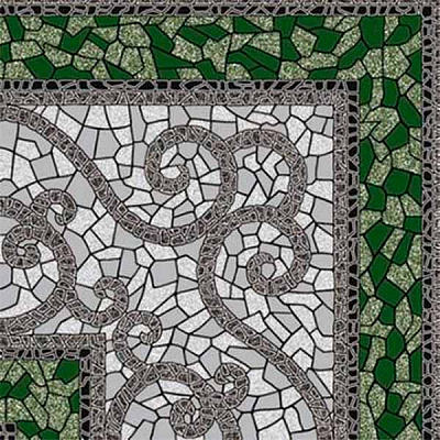 Плитка Golden Tile Византия зеленая 774773 300х300 мм 2 сорт