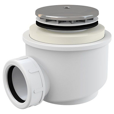 Сифон для поддона Alca Plast хромированный A47CR d50