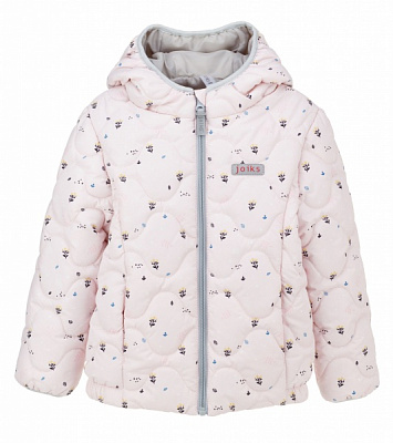 Куртка детская для девочек JOIKS Цветок р.92 пудра KD-24 