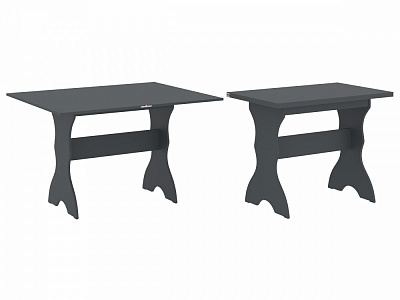 Стол раскладной Пехотин 1 1000(1200)x600x770мм антрацит/антрацит