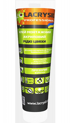 Клей монтажный Lacrysil Круче 100 Гвоздей универсальный прозрачный 150 г 