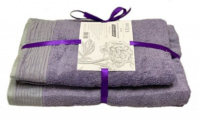 Набор полотенец махровых фиолетовый BILTEX 