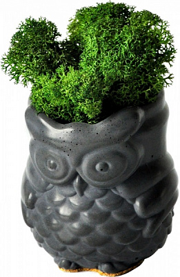 Кашпо декоративное Sovos темно-серый бетон